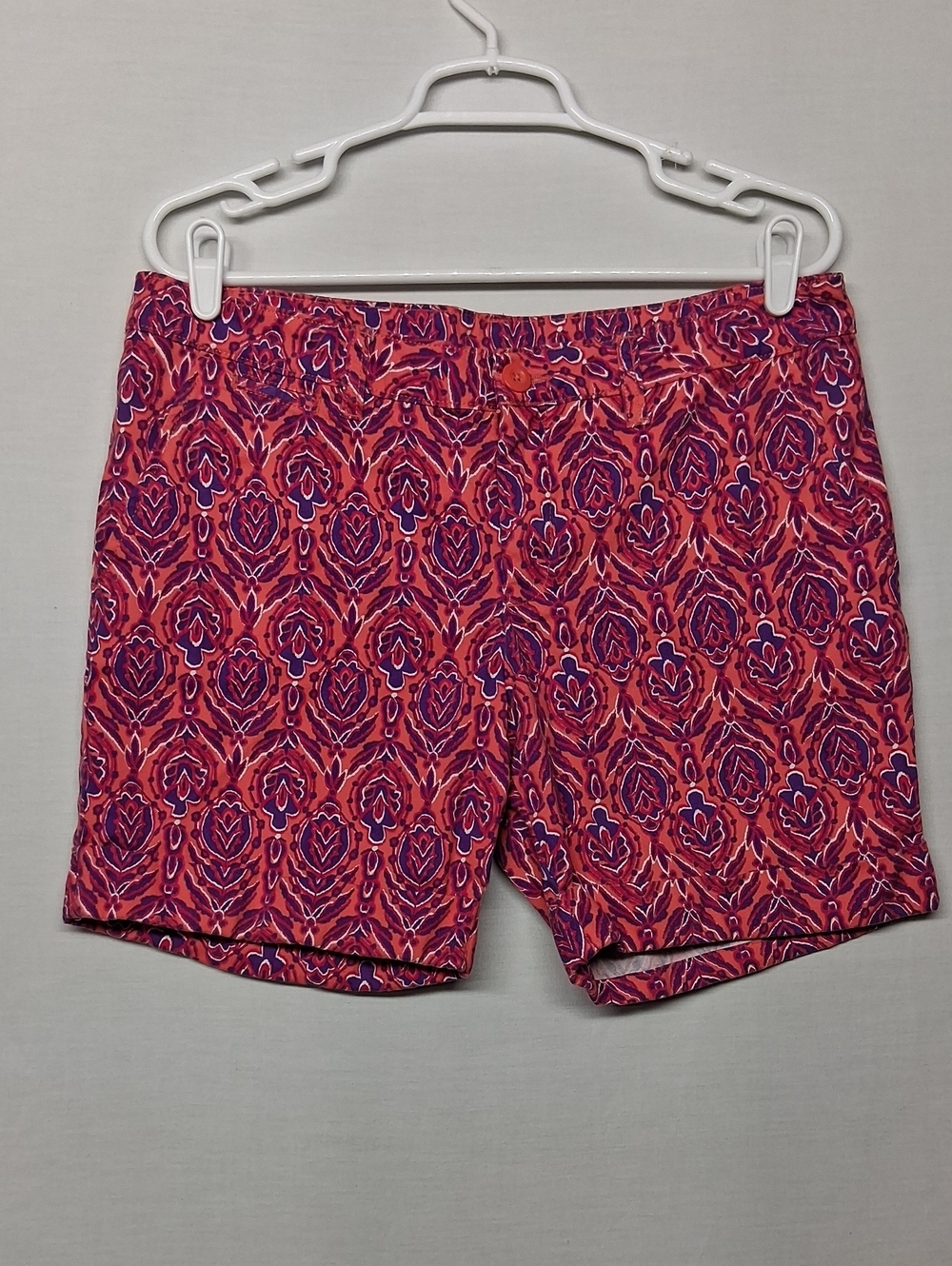 Printed Pink & Purple Women's Casual Shorts